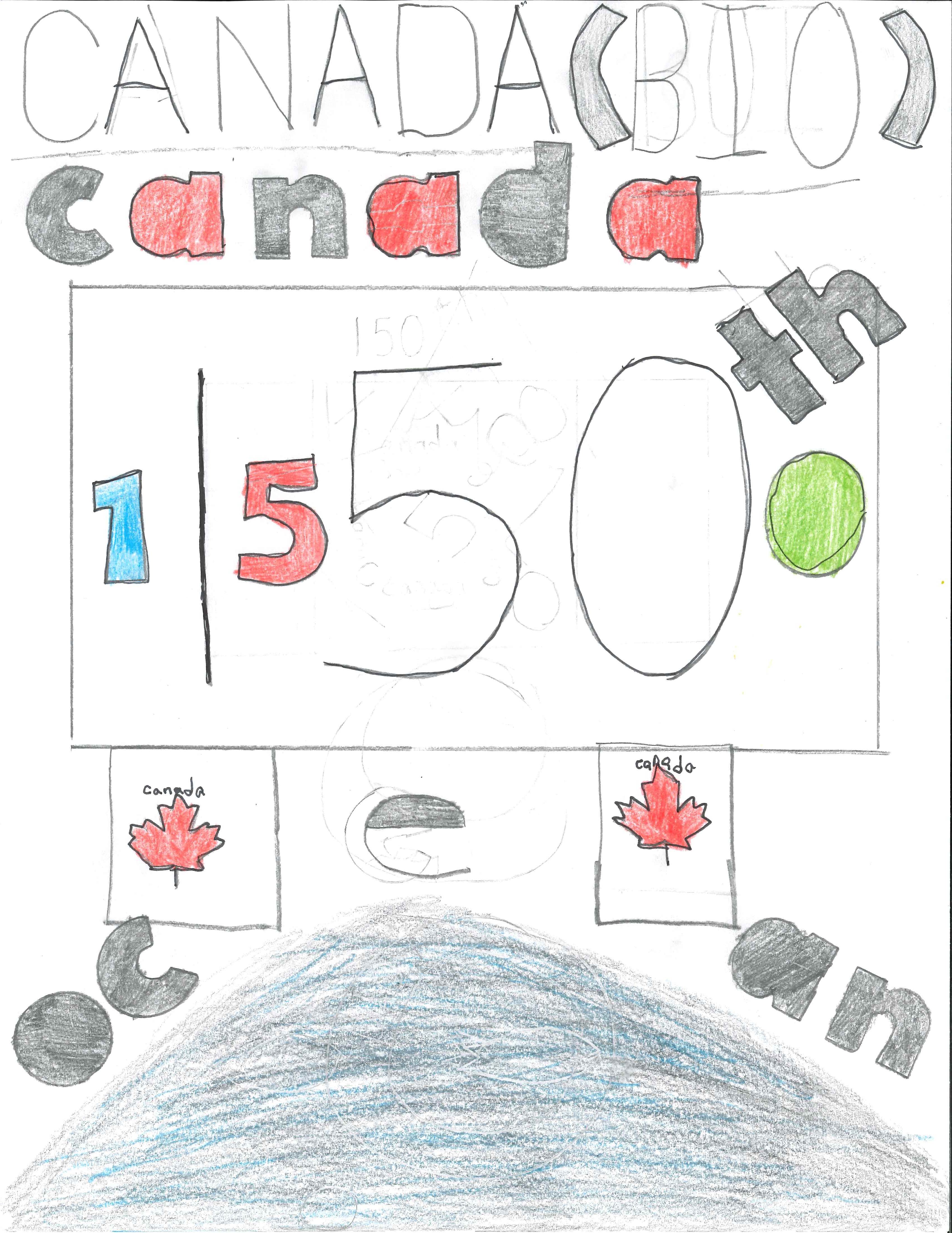 Connor A. Grade 6. "Canada 150 Ocean"